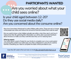 written information looking for participants for a study